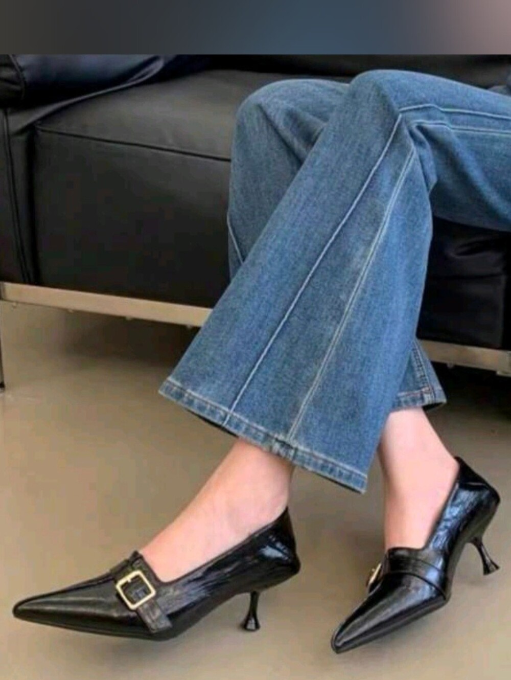 Pointed Toe High Heel Pumps Women's New Elegant Thin Heel Low Vamp Commuter